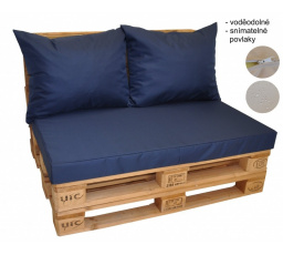 Polstry na paletový nábytek voděodolné -barva modrá