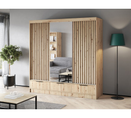 Šatní skříň Voodi III, Dub Artisan