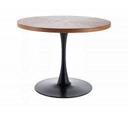 Jídelní stůl AMADEO, Ořech/Černý mat