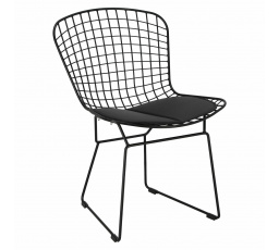 Židle Harry černá / černý polštář