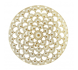 Nástěnná dekorace Mandala 70 cm zlatá