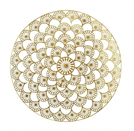 Nástěnná dekorace Mandala 70 cm zlatá