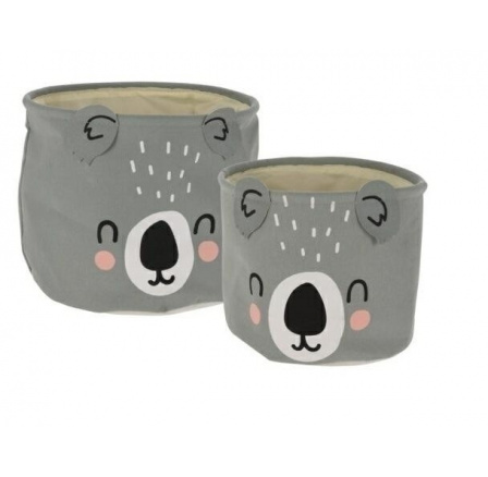 Sada 2 košů Koala z tkaniny