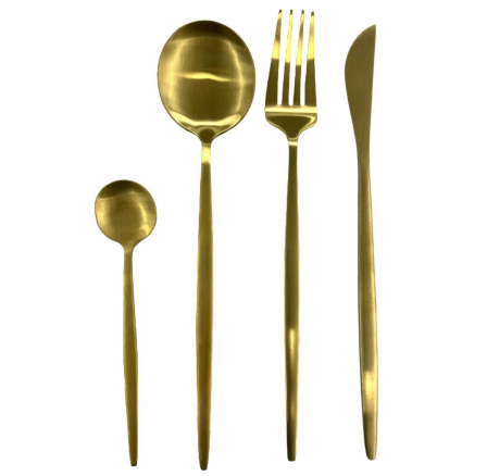 Sada příborů Gilded zlaté pro 6 osob