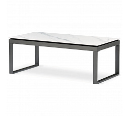 Konferenční stolek 121x61x45cm, slinutá keramika, mramor, AHG-284 WT