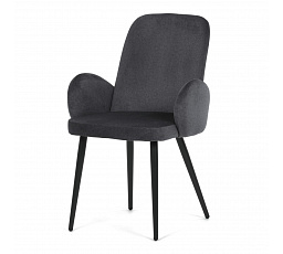 Jídelní židle, šedá, sametová látka, DCL-X7129 GREY2