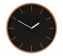 Hodiny nástěnné - pr. 32 cm, MDF a dřevěný rám, černé