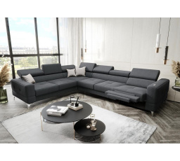 Rohová sedací souprava TOSCANIA MAX , relax 320×250 - grafit , levá