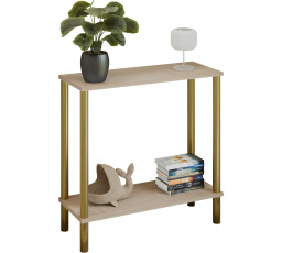 Konzole Claro 80x30 cm - různé barvy na výběr - Dub Sonoma, Zlatá