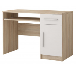 Psací stůl OMEGA III - 08, Dub Sonoma/Bílá