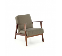 Křeslo MILANO 1S, Olivový Castel 38/Tmavý Ořech