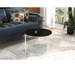 Konferenční stolek NOEL Bílý+Černý