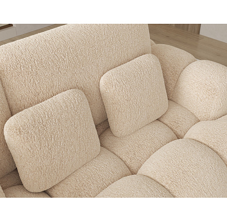 Cozion Corner Sofa Bed with Storage, Beige Chenille, Left-Hand Facing Kendell 18 202x140 Left 1