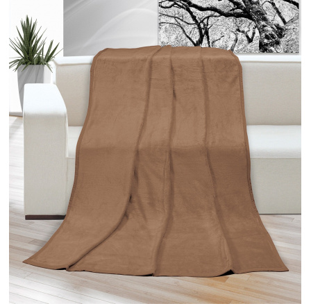 Deka micro jednolůžko 150x200cm kávová Deka micro jednolůžko 150x200cm kávová
