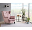 Křeslo LADY Velvet, starorůžový Bluvel 52/wenge