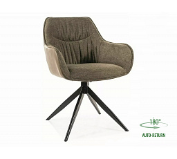 Jídelní židle SEMPRE, Brego olivová 77/Buffalo Olivová 10/Černá