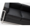 Dvojsedačková pohovka Kubik černá kůže TP