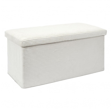 Skládací bílá pufa Velse Scott Skládací bílá pufa Velse Scott