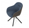 Jídelní židle, modrá, látka, DCH-Y1143 BLUE2