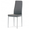 Jídelní židle, šedá, ekokůže, DCL-377 GREY