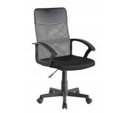 Otočné křeslo šedé/černé QZY-68