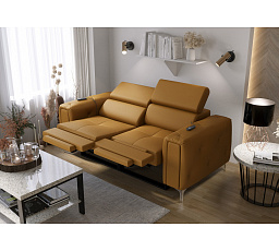 POHOVKA ORION II RELAX 190 CM PŘÍRODNÍ KŮŽE