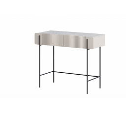 Toaletní stolek Malmi, kašmír / crema bianca / černé nohy