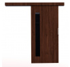 Posuvné dveře na stěnu GELA 76 Wenge+Black Lacobel