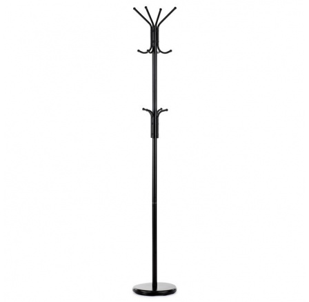 Věšák, kov, černá, 80001-06B BK