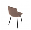 Jídelní židle, hnědá, sametová látka, CT-281 BR4