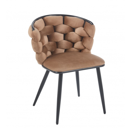 Židle velvet cappuccino K47-FXJG B