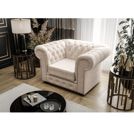 Křeslo MANCHESTER - béžová Křeslo MANCHESTER - béžová