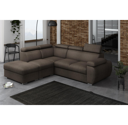 Rohová sedací soustava Bodie V levá hnědá Rohová sedací soustava Bodie V levá hnědá