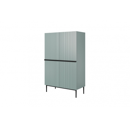 Kredenc Nicole - šalvěj MDF / černé nožky