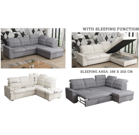 Moderní L / dlouhá otoman