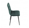 Jídelní židle, zelená, sametová látka, CT-281 GRN4