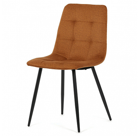 Jídelní židle, žlutá, sametová látka, DCL-X7015 YEL2