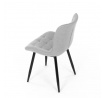 Jídelní židle, šedá, látka, HC-462 SIL2