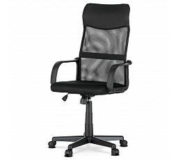 Kancelářská židle, houpací mechanismus, černá síťovina, KA-L601 BK