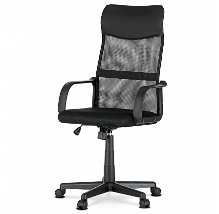 Kancelářská židle, houpací mechanismus, černá síťovina, KA-L601 BK Kancelářská židle, houpací mechanismus, černá síťovina, KA-L601 BK