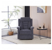 Polohovací křeslo, elektrické kabelové ovládání, šedá, látka, TV-7072 GREY2
