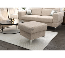 Taburet s úložným prostorem MALIBU 55x55  cm - béžová