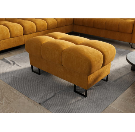 Taburet  ASPEN 100x55 cm - žlutá