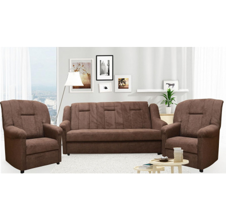 Sedací souprava Panda S 3+1+1 Alfa 08 hnědá