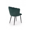Jídelní židle K386, tmavě zelený velvet
