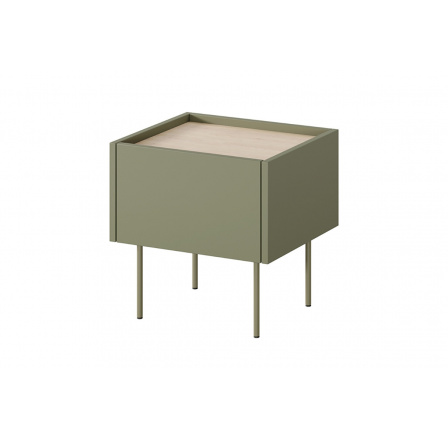 Noční stolek DESIN 45 cm, Olivová/Dub nagano Noční stolek DESIN 45 cm, Olivová/Dub nagano