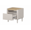 ELIVO NOČNÍ STOLEK 50 1SZ - kašmír / olejovaný dub / nohy kašmír