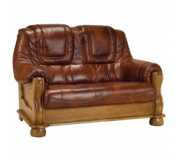 Pohovka 2 ROYAL v přírodní kůži