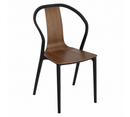 Židle Bella černá/ořech