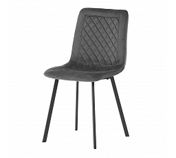 Jídelní židle, šedá, sametová látka, DCL-973 GREY4